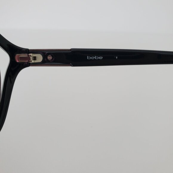 Women's BEBE Sunglasses Blingtastic Model BB7020 Black & Gun Metal *Case Incl. - Picture 8 of 12